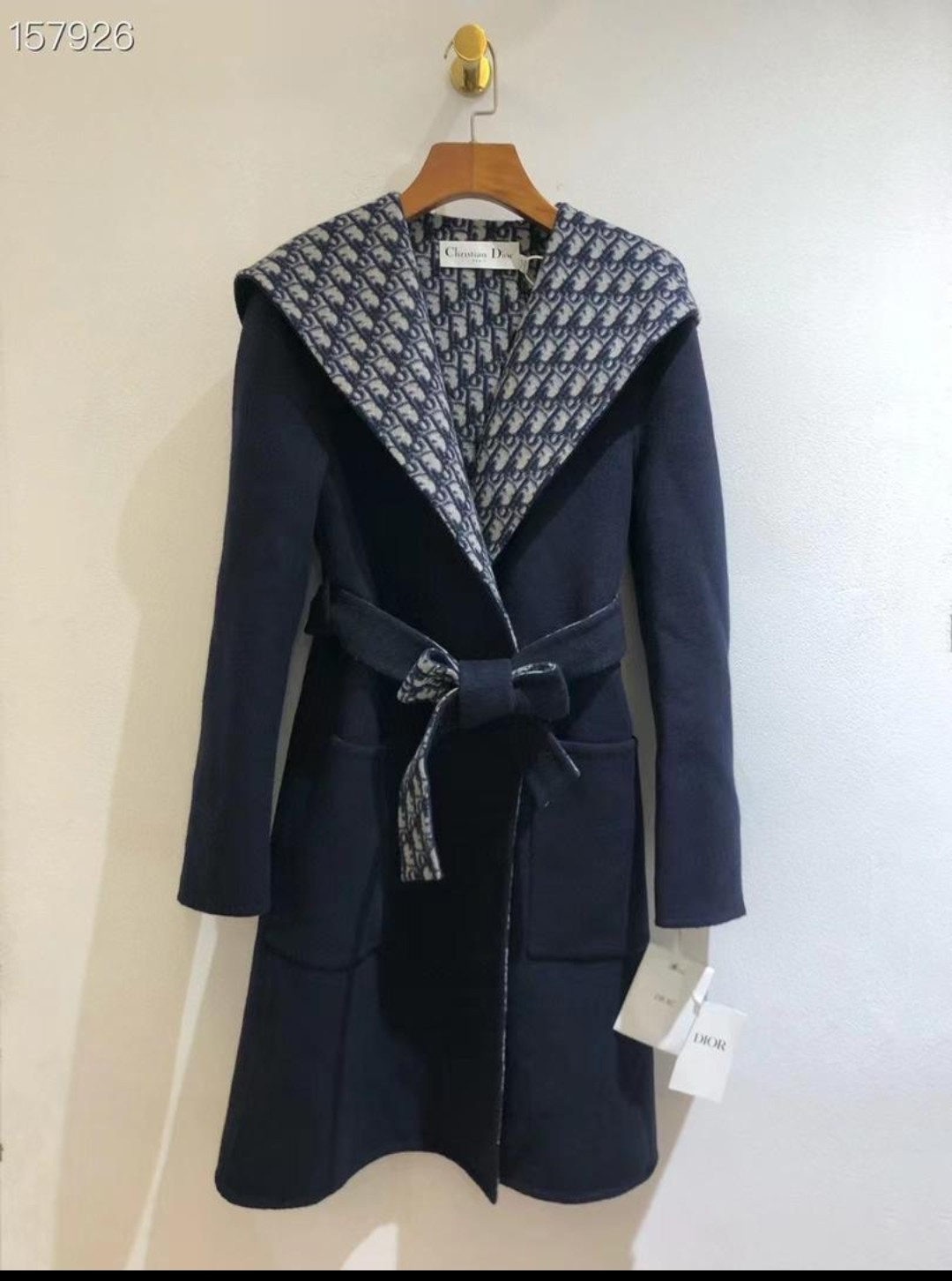 Belted Double Face Hooded Wrap Coat - Ready-to-Wear 1A99K3