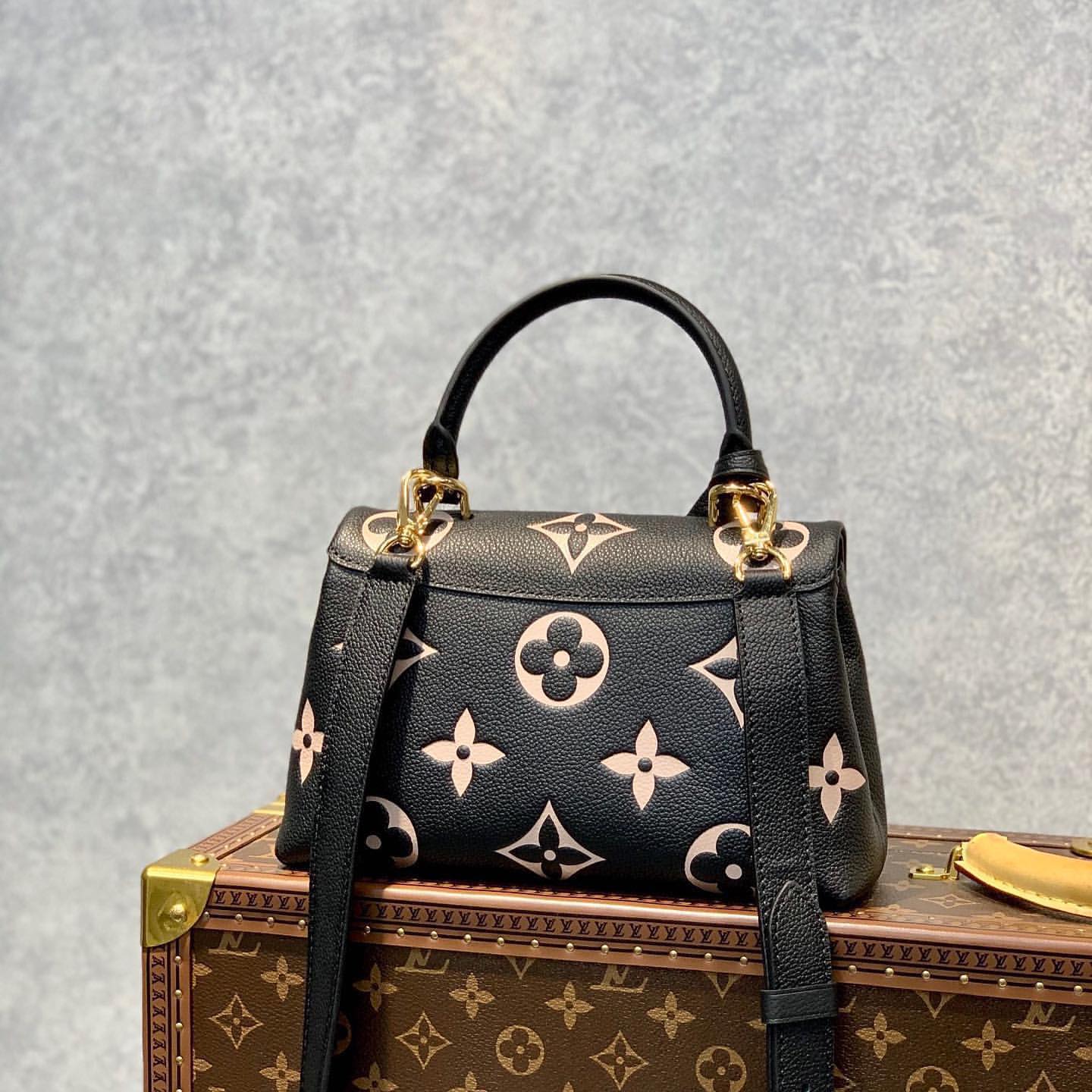 COD] Louis Vuitton Madeleine BB Bag Embossed Leather Colorblock